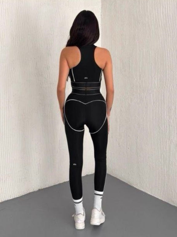 Ensemble de sport Alo Yoga Noir & Blanc 🖤🤍