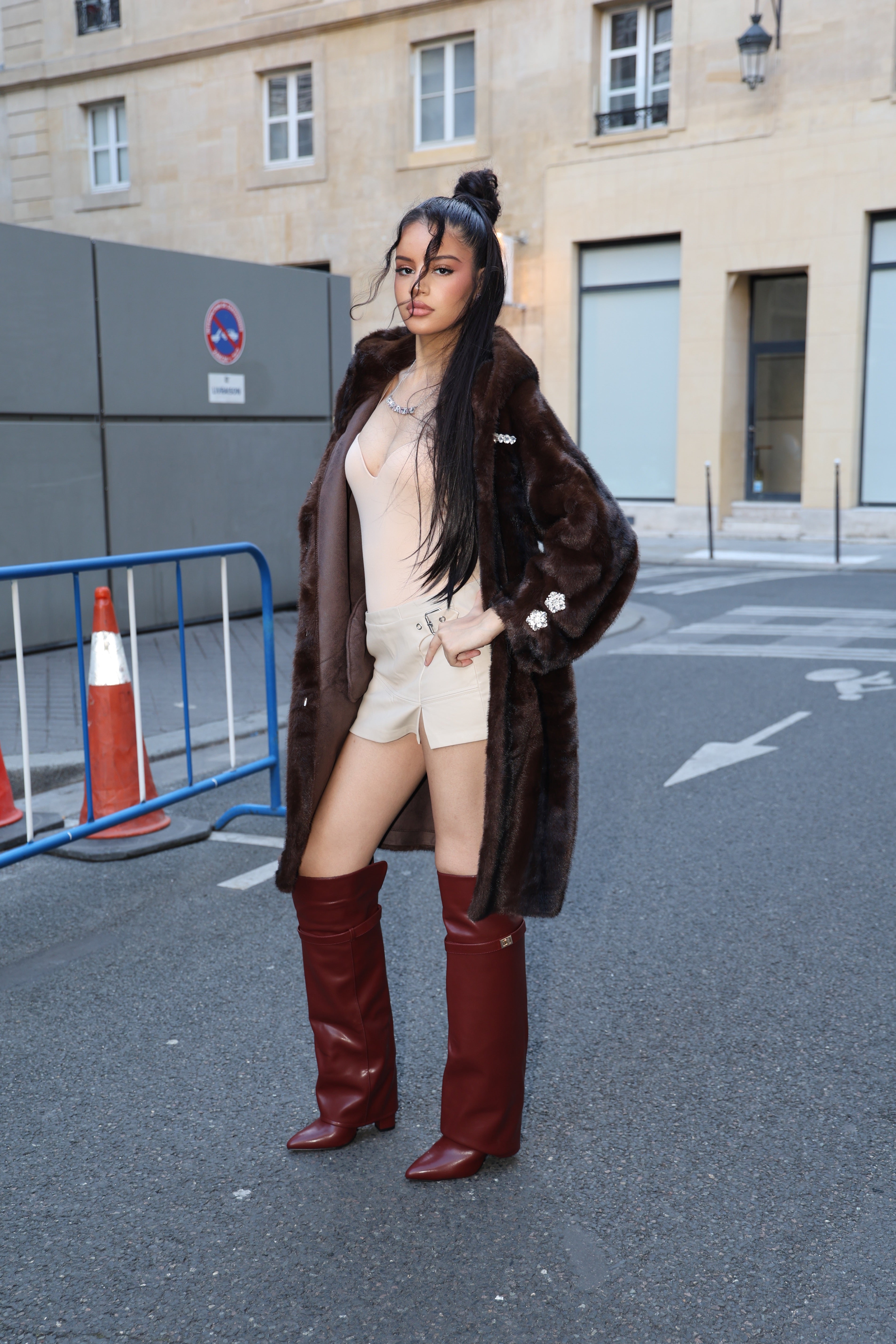 Manteau Fourrure Velours Nocturne 🐆