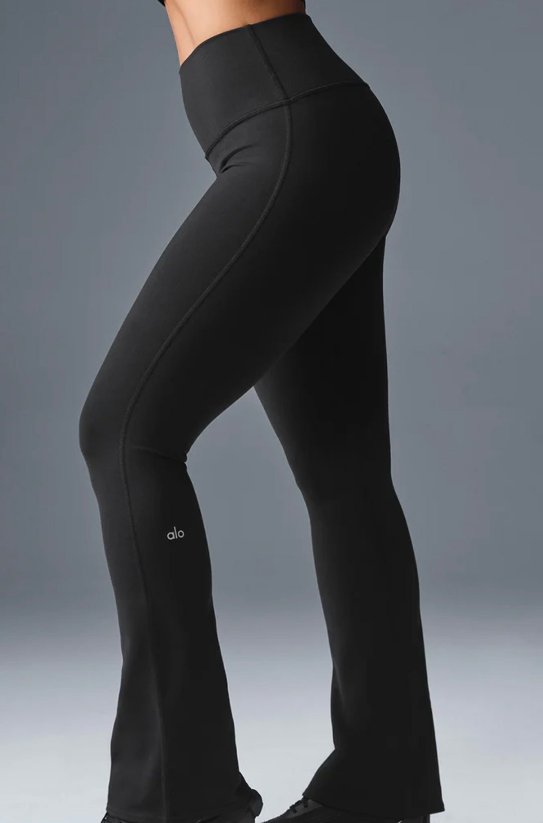 Legging Flare ALO Noir – Taille Haute