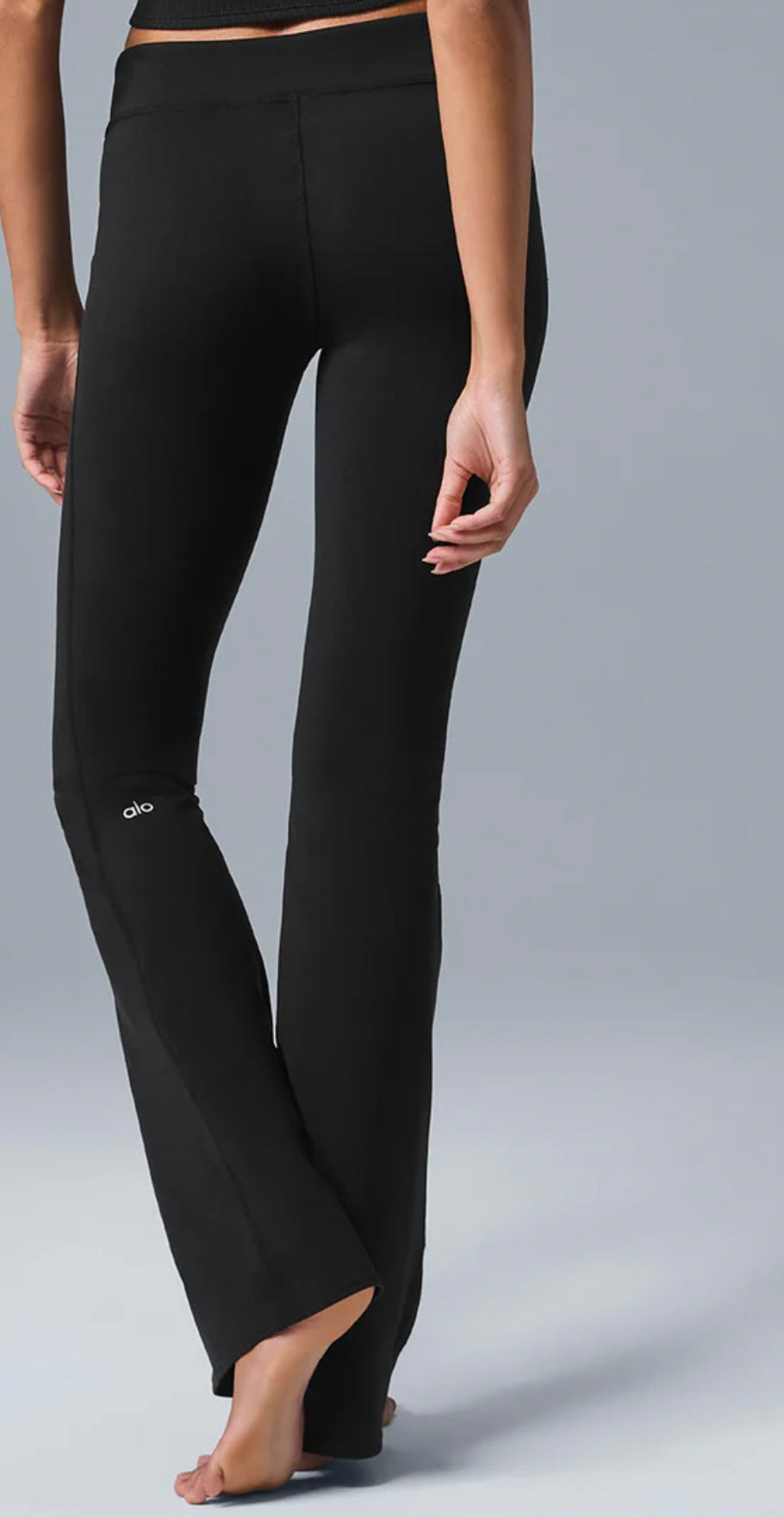 Legging Flare ALO Noir – Taille Haute